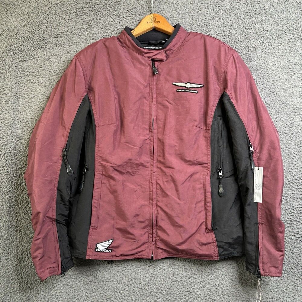 Honda GL Goldwing riding Jacket Tucker Rocky Women’s Large Maroon Motorcycle